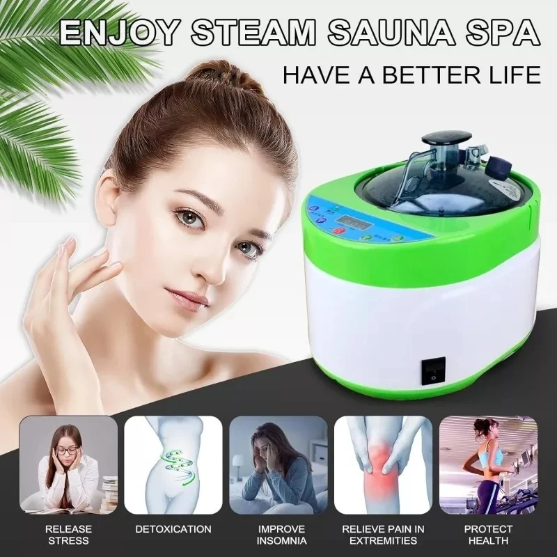 Gerador de sauna pote de vapor novo estilo 4l 2000w ue eua au reino unido plug casa spa terapia para aquecimento