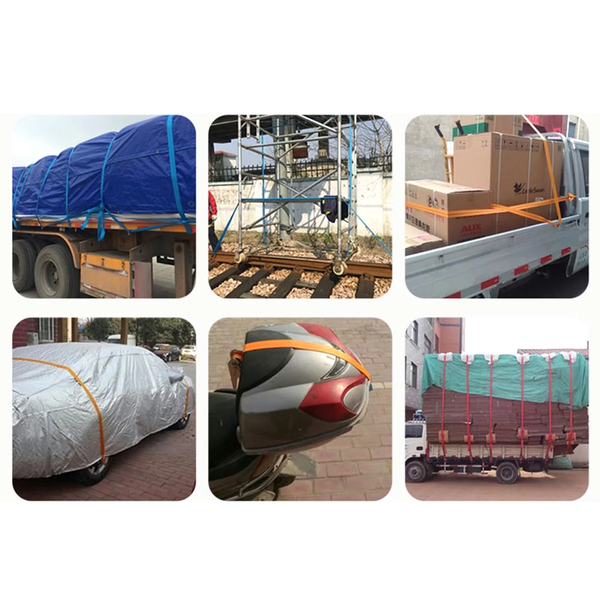 

Heavy Duty Tie Down Strap Zinc Coated Hooks Adjustable Nylon Luggage Cargo Moving Straps Ratchet Secure Fastening Truck Trailer