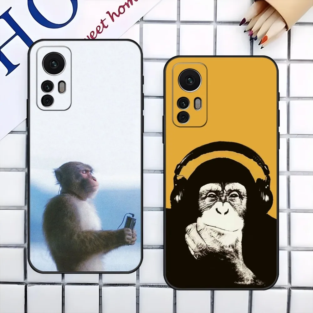 Monkey Music Phone Case For Xiaomi 13 12 11 11T 9 8 9T 9SE 11i Lite Ultra Note10 Poco F3 M4 M3 X4 GT Pro Back Cover