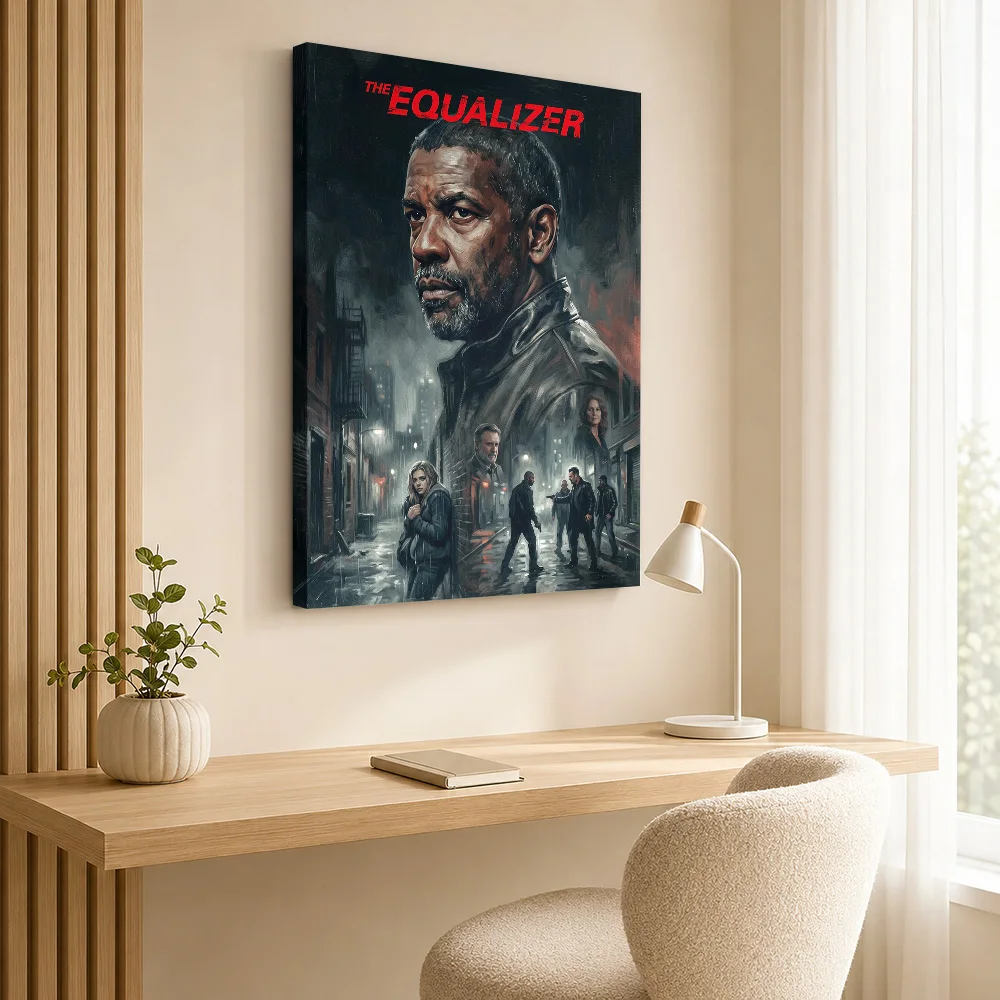 The Equalizer Movie  Art Canvas Painting Poster Customized Vintage Movie Wall Art for Home Theater Bedroom Decor Ready to Hang