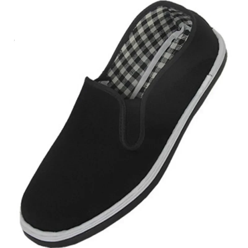 New Black Cotton Shoes Chinese Kung Fu Shoes Wing Chun Tai Chi Slipper Martial Art Pure Cotton Shoes Wushu Kungfu Martial Arts F