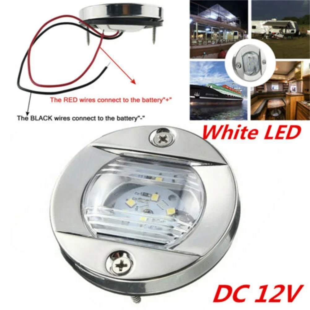 

Marine Boat LED Stern Light DC 12V White Blue Round Marine Boat LED Stern Light Cabin Deck Courtesy Light Waterproof