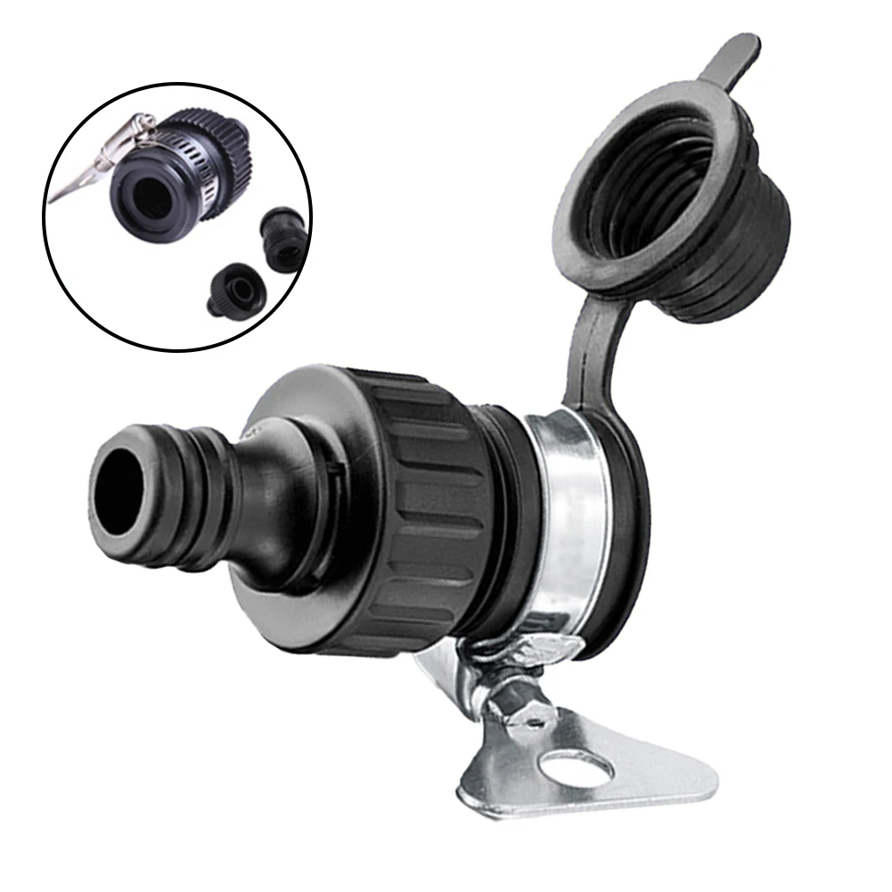 Quick Connect External Tap Adapter For Karcher 2.645-256.0 Black ABS Fitting For 4 5 Inch Water Pipe Garden Car Washing Accessor