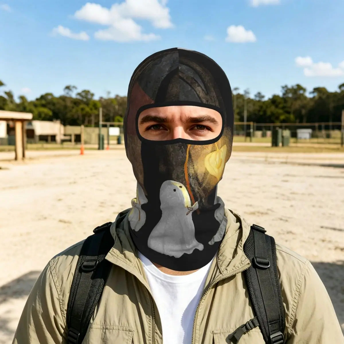 Ghost Parade Breathable Thin Balaclava Full Face Mask Sun Protection Neck Gaiter For Motorcycle Cycling Fishing Outdoor