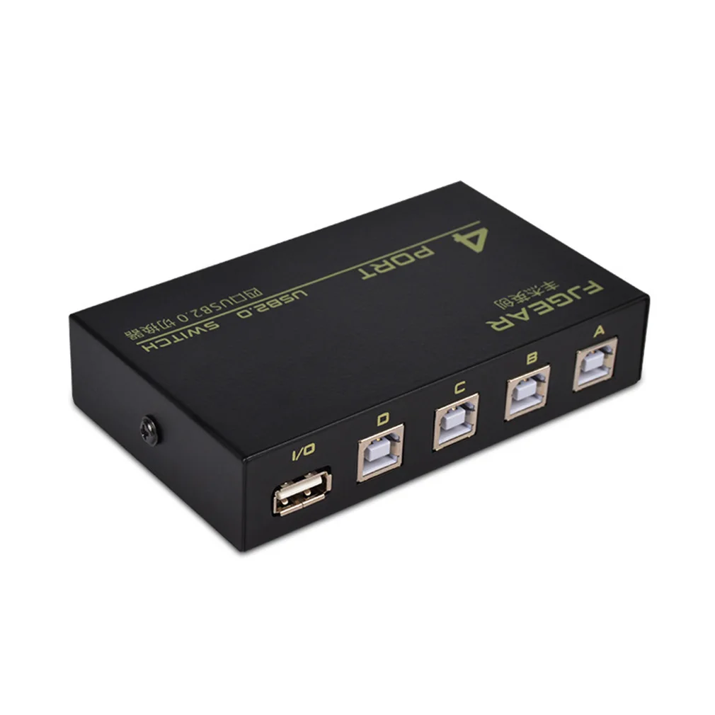 4 Port USB2.0 Switcher Selector Box Hub Wireless Sharing Switch For PC Printer Scanner USB Flash Drive WholesaleDropshipping