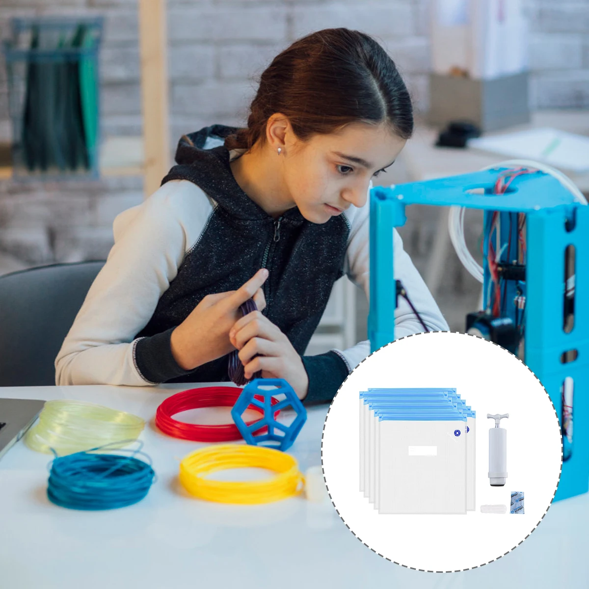 

Extra Large Vacuum Storage Bags Compression Seal with Pump 3d Printer Vacuum-storage Travel