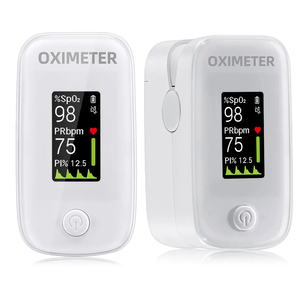 Pulse Oximeter with Fingertip Oxygen Meter, Compact Fingertip Pulse Oximeter - Blood Oxygen/Heart Rate Monitor -Athletic & Home