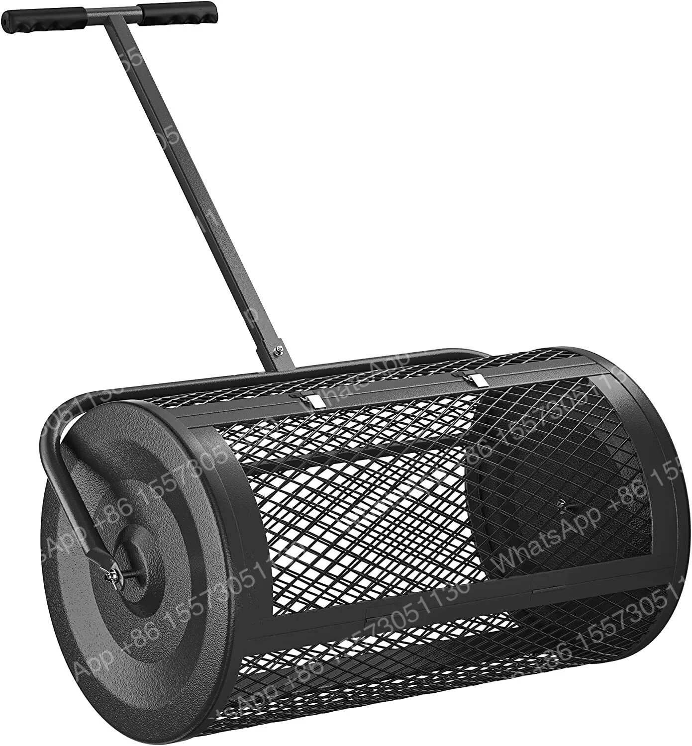 Spreader Roller Peat Moss Spreader For Planting, Seeding, Durable Lightweight Metal Mesh Spreader For Lawn