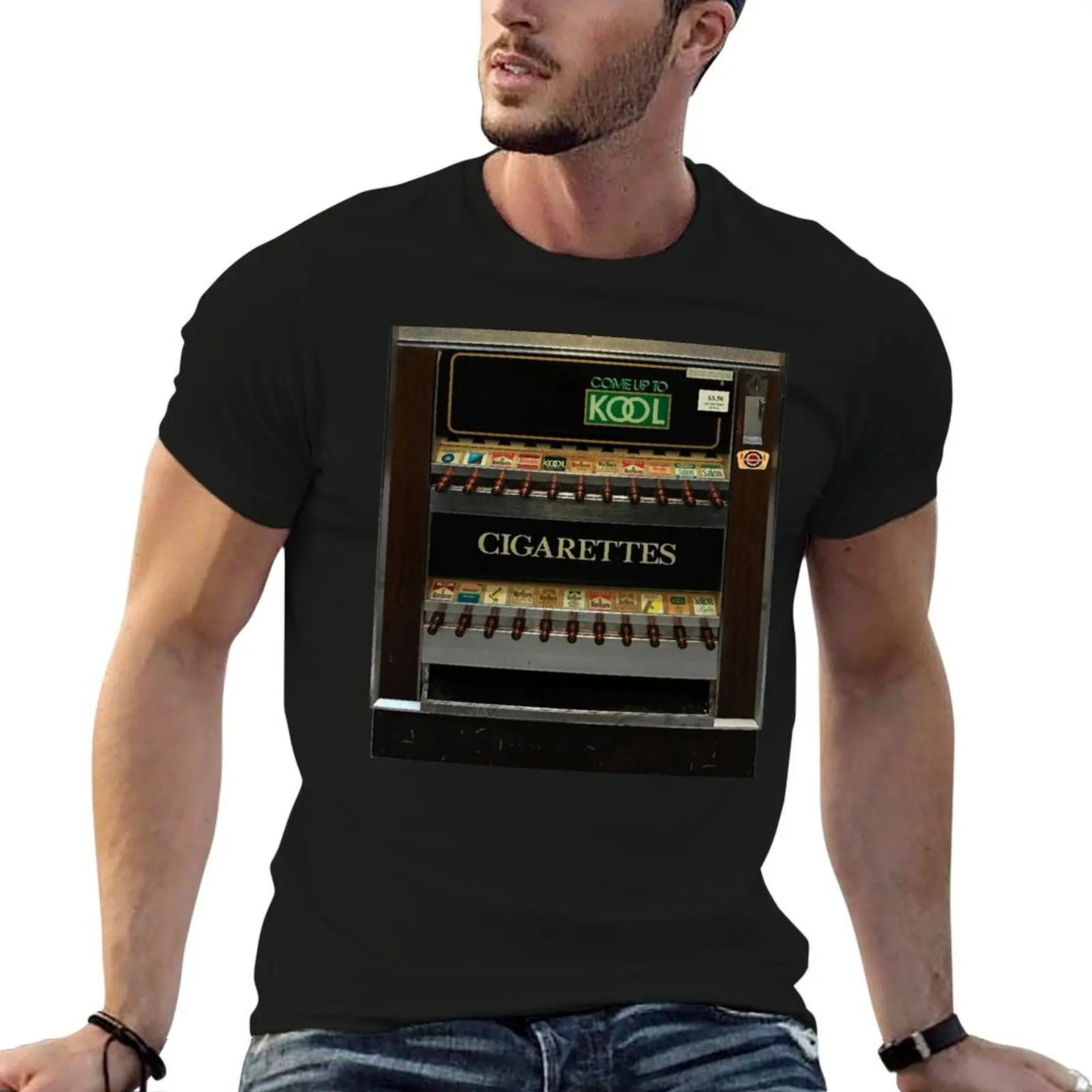 Cigarette Vending Machine - Come up to Kook T-Shirt Basic All Season Solid T-Shirt