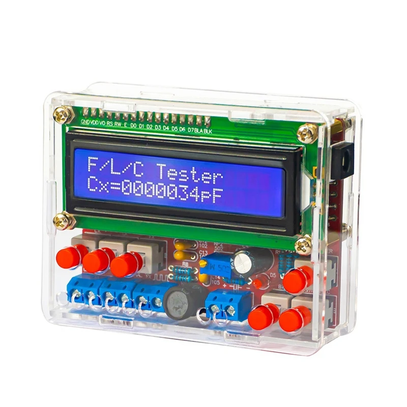 DT15 DIY Electronic Soldering Practice Board 51 MCU Capacitance Inductance Meter Frequency Tester Kit for Engineers Hobbyists