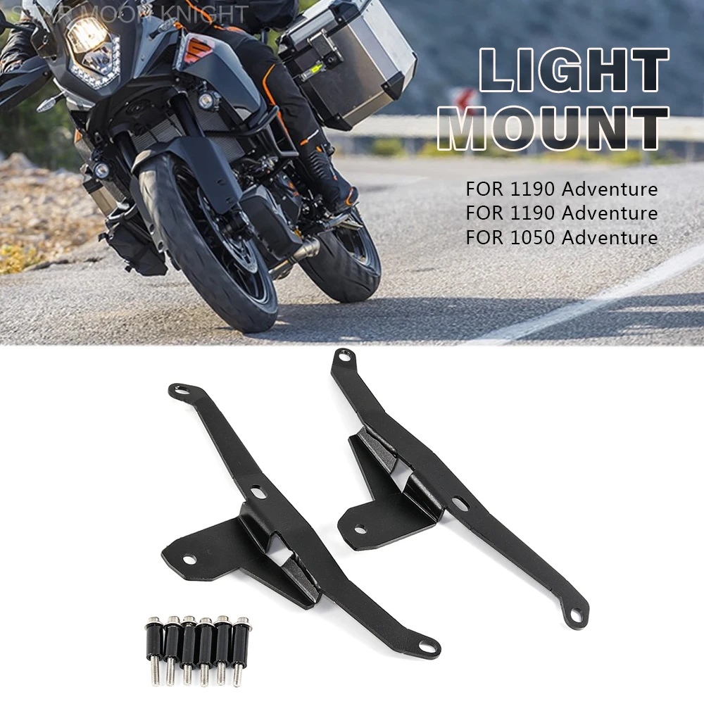 CNC Aluminum Fog Lamp Spotlight Auxiliary Bracket For 1050 ADV For 1190 Adventure R Spot Light Support Motorcycle Accessories