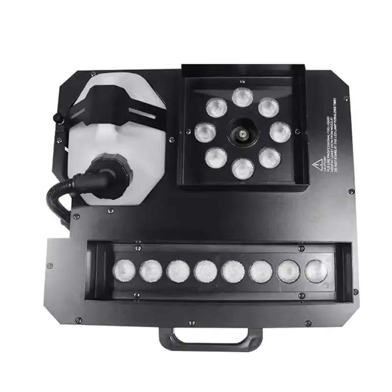 Colorful Air Column Smoke Machine 16pcs LED DMX Control Full-color Vertical Fog Sprayer for Wedding Bar Performance