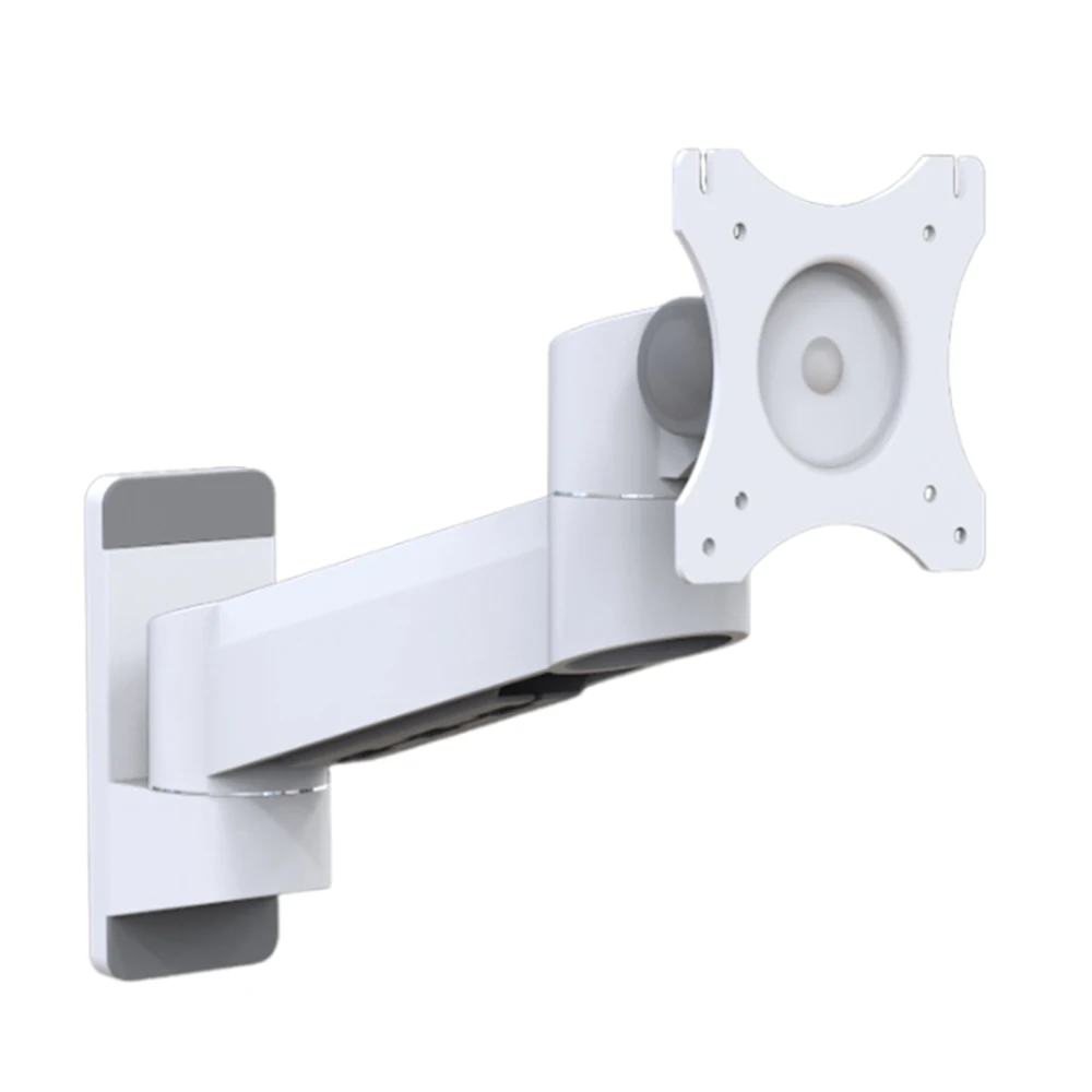 T8-WA01-W Aluminum Single Monitor Stand with Gas Spring Technology 90 Degree Tilt New-Adjustable & Durable for Strong Stability