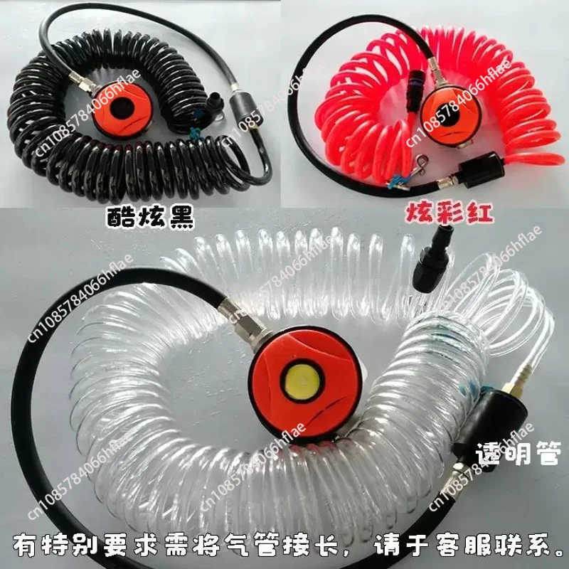 12/15M Submersible Breathing Apparatus Spring Tube Fittings, Scratch-Resistant Wear-Resistant Underwater Breathing Hose