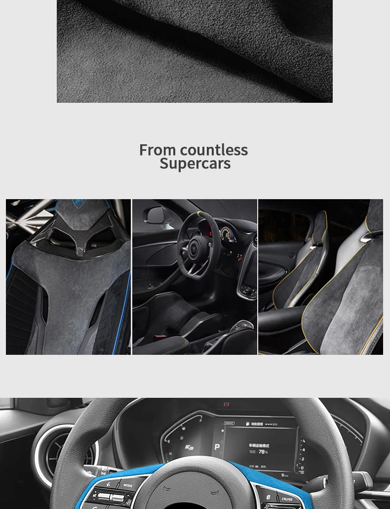 Hochwertiger Lenkradbezug aus Wildleder und ABS für Kia K3 Forte Cerato (2019-2021) + Schalthebelmanschette, Auto-Innenraum-Tuning-Zubehör – Detail 3