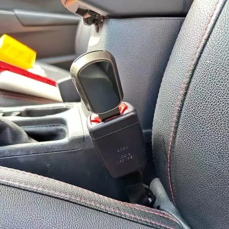Car Seat Belt Extender Safety Buckle Thick Insert: 1/2PCS Socket Lock Plug Automotive Accessory