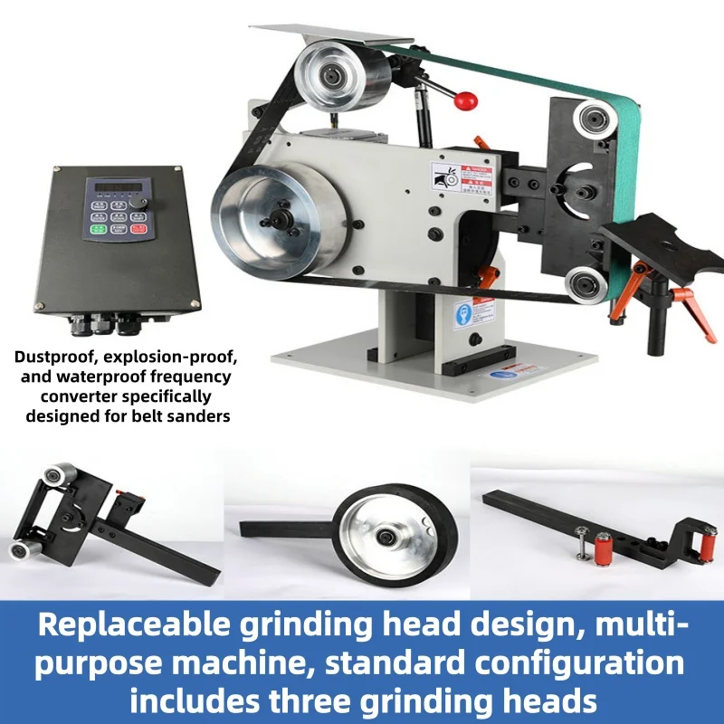 Industrial Vertical Belt Grinder Multi-Position Metal Sanding Machine Heavy Duty Knife Making Sharpener （Customized）