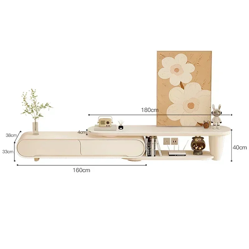 For Aesthetic Elegant TV Stand Glamour Premium Luxury Nordic TV Cabinet Trendy Storage Simple A Televisor Home Furniture