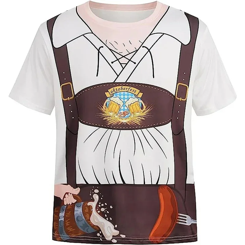 3D Printing Oktoberfest Bavaria T Shirt Men Cosplay Graphic Tees Summer Fashion Short Sleeve Top Street Harajuku Cool Tee Shirts