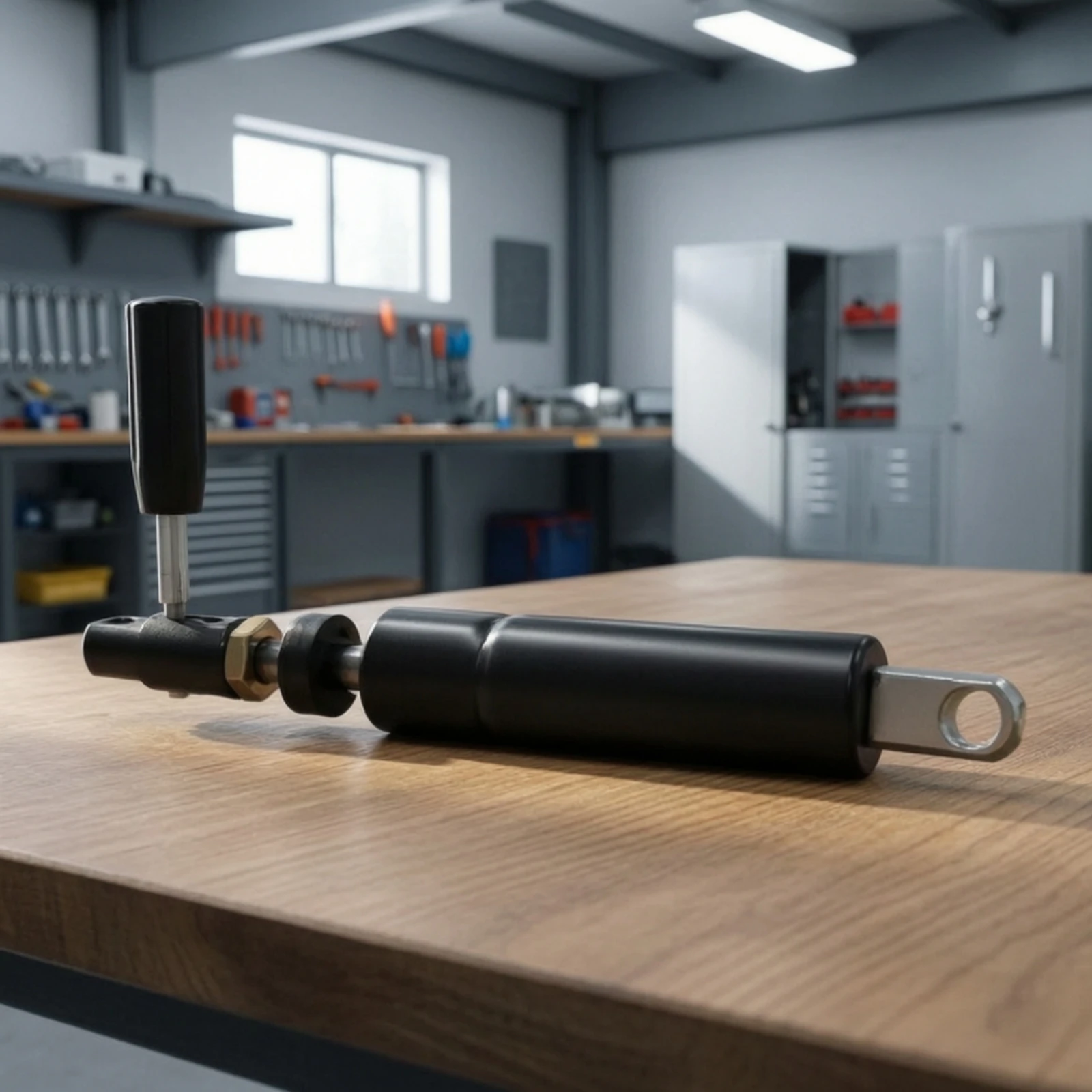 Steering Column Adjustment Cylinder with Hand Grip Automotive-Style Steering Column Shock Absorber Threaded for Mechanics
