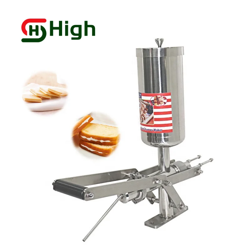 Commercial 5L Capacity Churros Filling Machine in Snack Machines Churros Filler Machine Manual Operation Stainless Steel Filler