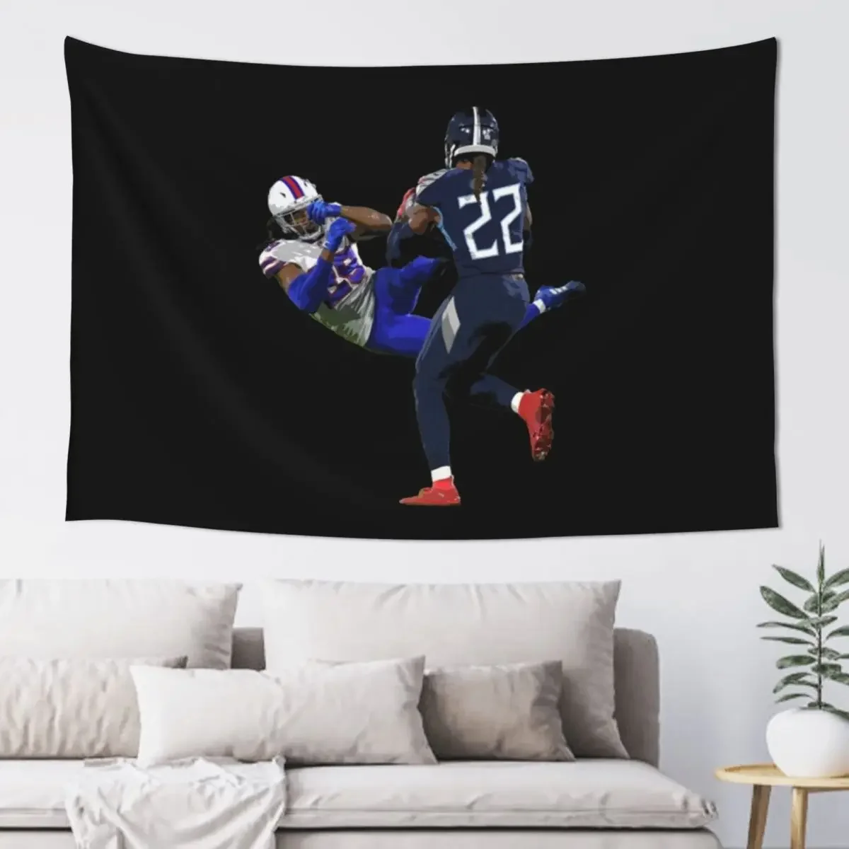 Derrick Henry T-ShirtDerrick Henry T-Shirt_by Fun Time T-Shirts_ Tapestry Custom Wall Hanging Wall Tapestry