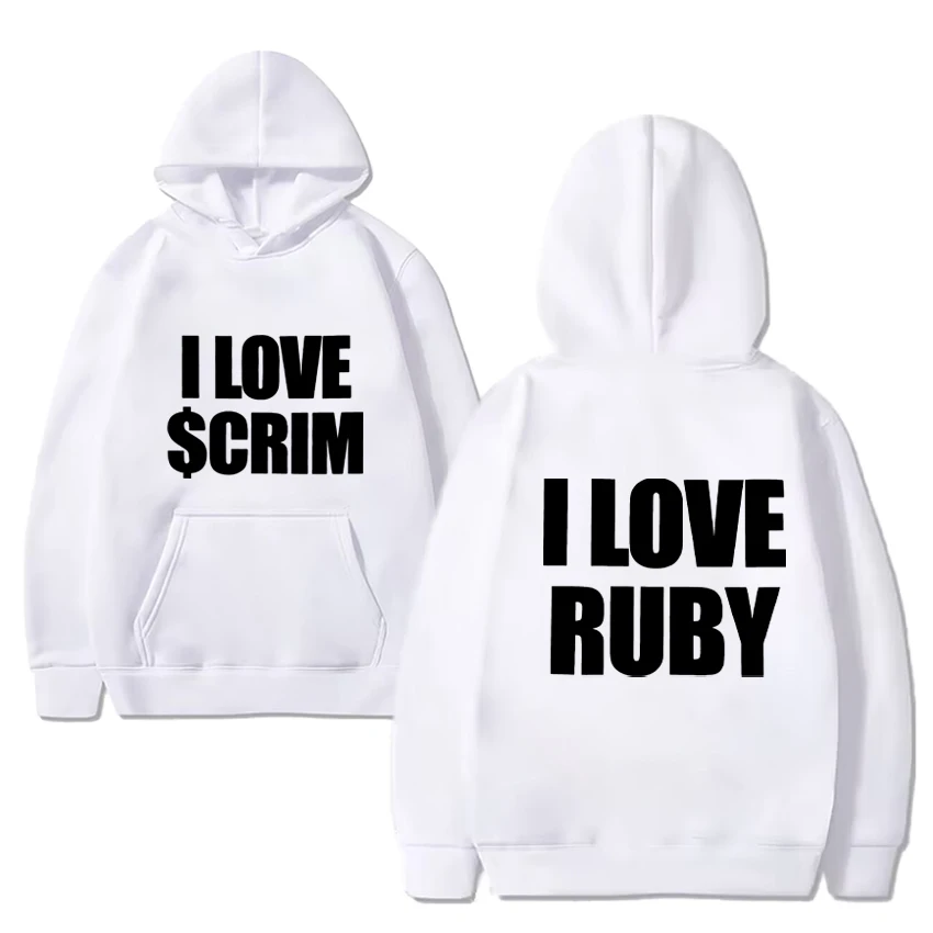 Suicideboys I love scrim I love ruby Double Sided printed Hoodie Men Women vintage streetwear Unisex Fleece Long sleeve pullover