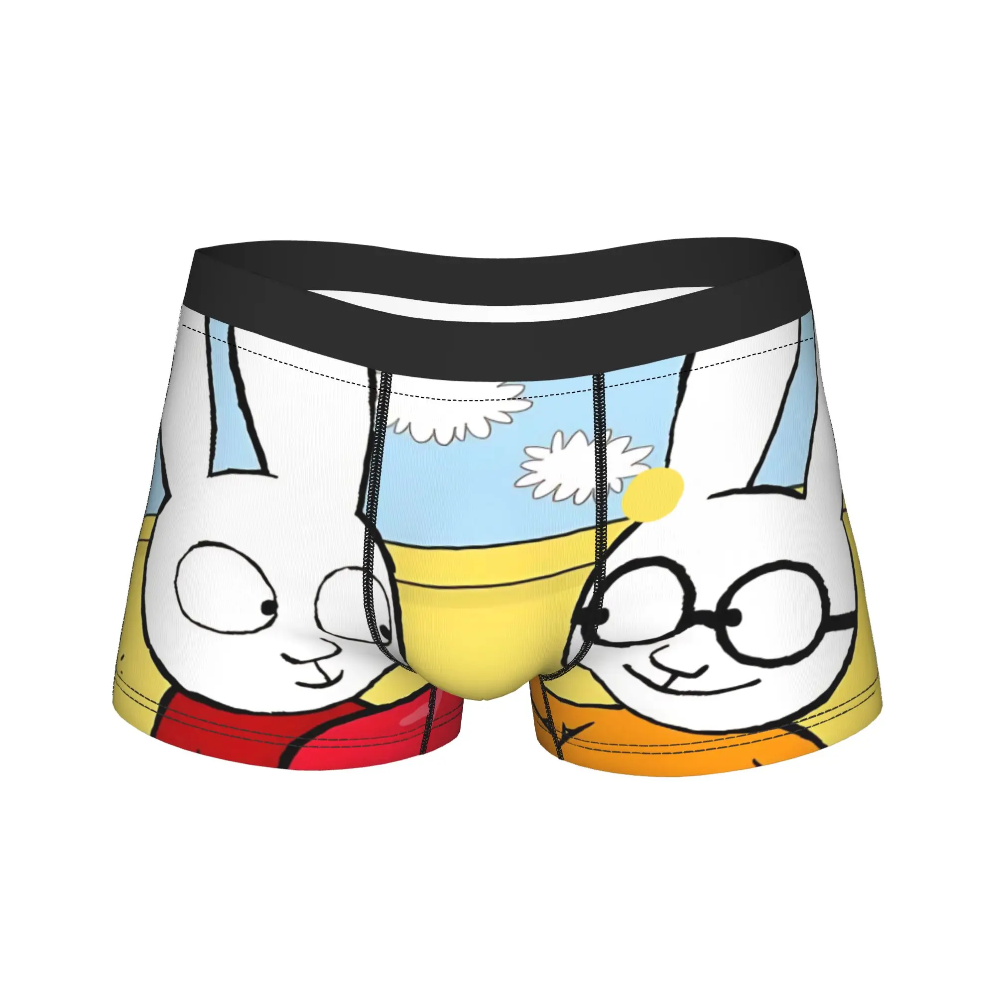 Humor Boxer Simons Rabbit Shorts Panties Briefs Men's Underwear French Cartoon Breathable Underpants for Male S-XXL