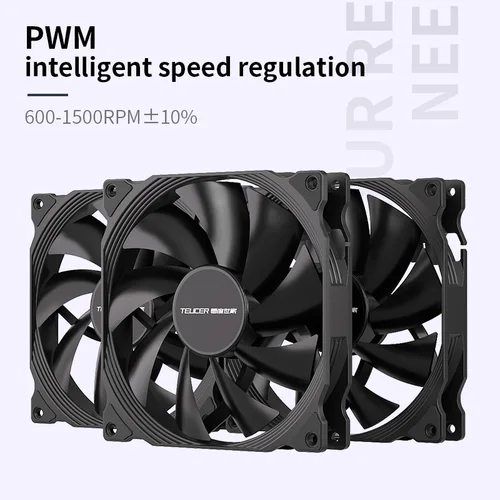 Imagen 2 del producto Teucer AF 14025 ventilador de refrigeración de caja de PC 12V 4 pines PWM MHDB rodamiento hidráulico blanco 14CM ventilador silencioso para ventilador de radiador de ordenador