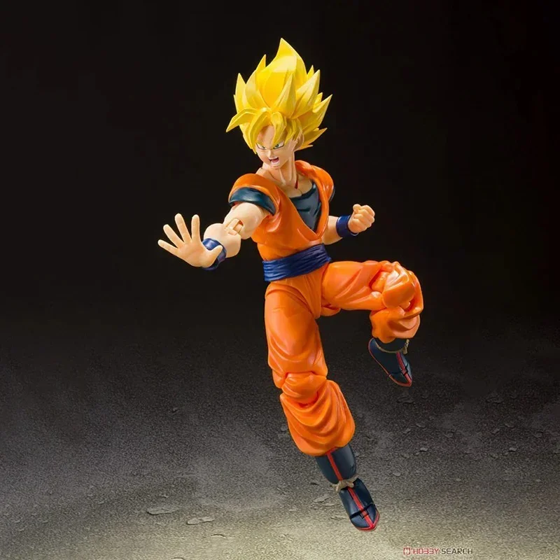 In Voorraad Bandai S.H.Figuarts Dragon Ball Z Super Saiyan Full Power Son Goku Figuur Anime Action Model Collectible Speelgoed Gift