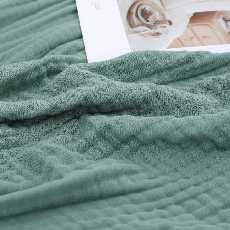 1pc A TypePure Cotton Throw Blanket Super Breathable 6 Layers Gauze Air-condition Blankets Bed Sofa Cover Multi Use Full Queen