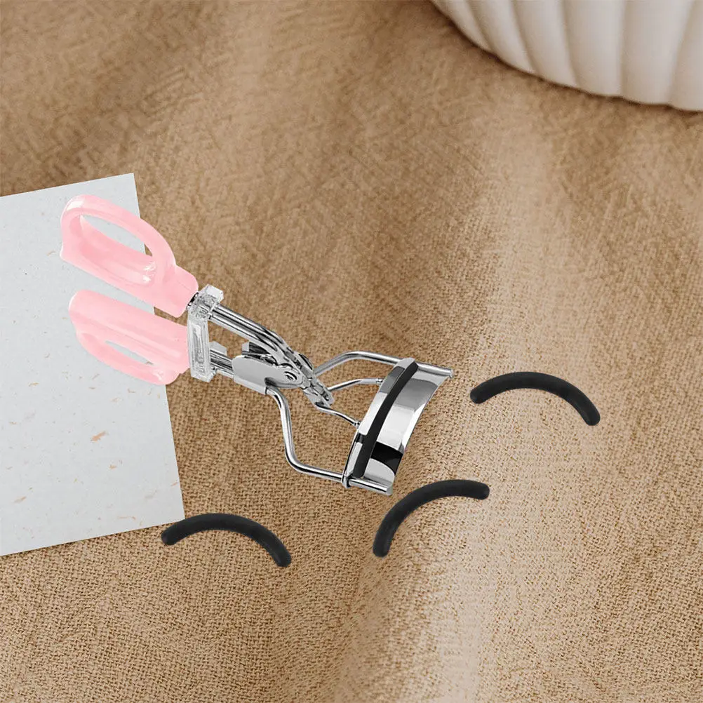 48Pcs Eyelash Curler Pads Soft Rubber Replacement Universal Durable Long Lasting Easy to Use Black Cushion Eyelash Cur Pad Pack
