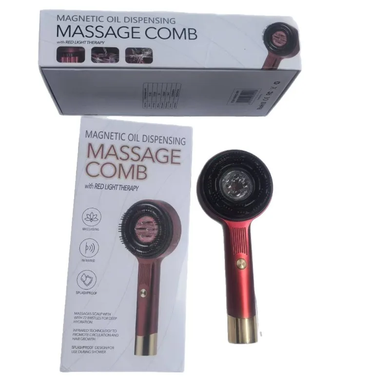 2026 جديد USB تهمة رئيس مدلك القرن تدليك كهربائي مشط تدليك فروة الرأس جوهر السائل مقدمة الاهتزاز masajeador