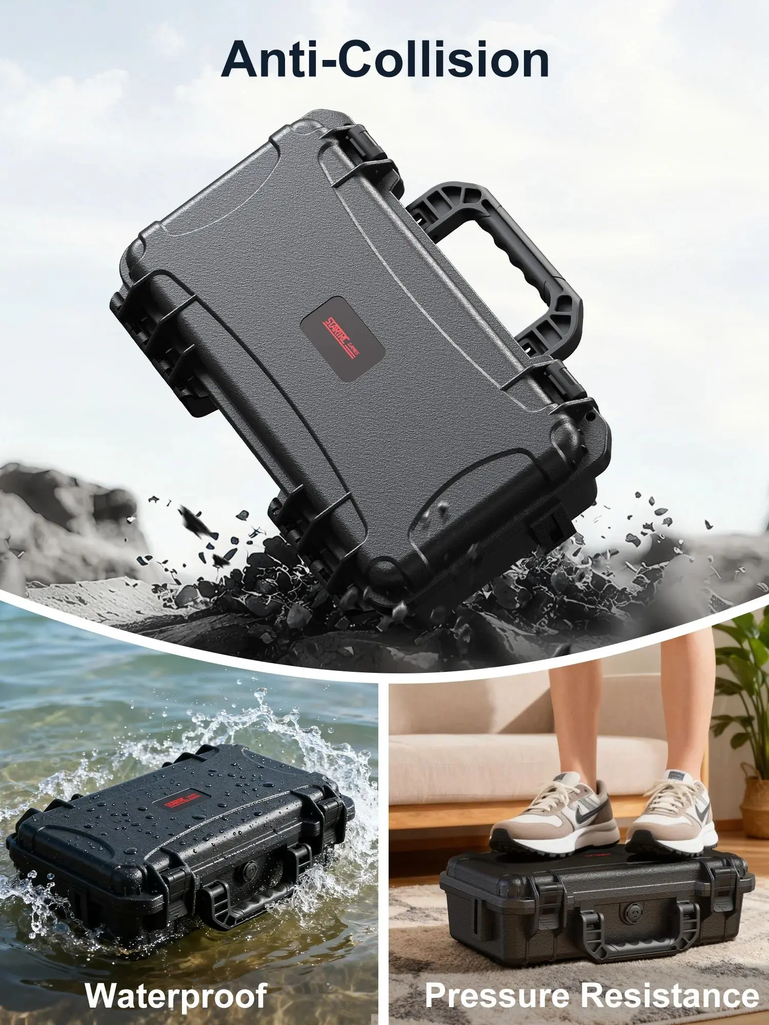 Wasserdichte Hartschalen-Reisetasche für die Nintendo Switch 2-Konsole, 2 Pro-Controller, 16 Spielkarten und anderes Zubehör