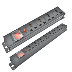 Gniazdo ścienne C14 port PDU power strip 1-10 jednostka uniwersalne gniazdo wyjściowe szafka sieciowa Rack gniazdo przełącznika 16A 4000W