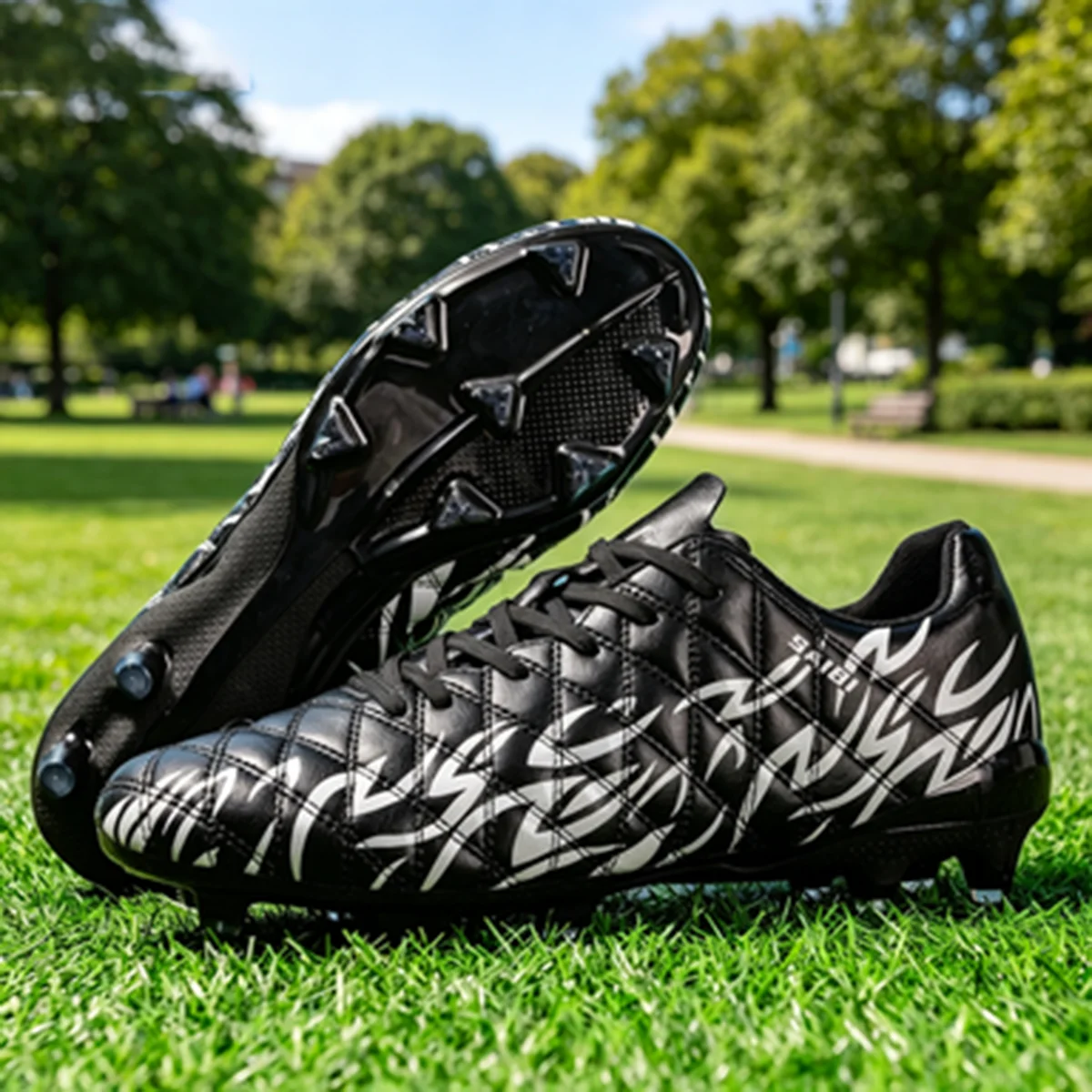 

Premium AG FG Soccer cleats PU Fabric Soft Touch Upper TPU Anti-slip Sole Reliable Quality For Training And Competition