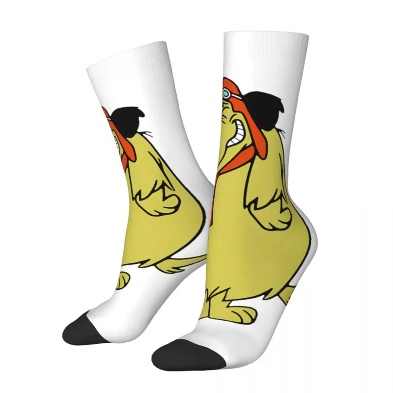 Winter warm verrückt Design Frauen Männer Muttley verrückte Rennen Socken Cartoon rutsch feste Skateboard Socken