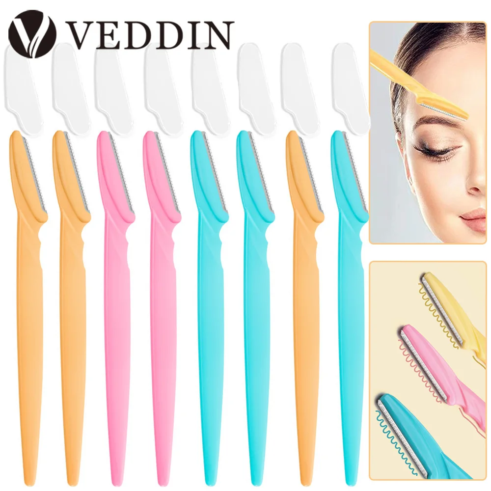 60/50/5pcs Eyebrow Trimmer Blade Women Face Shaver Portable Eye Brow Epilation Hair Removal Cutters Safety Knife Makeup Scraper