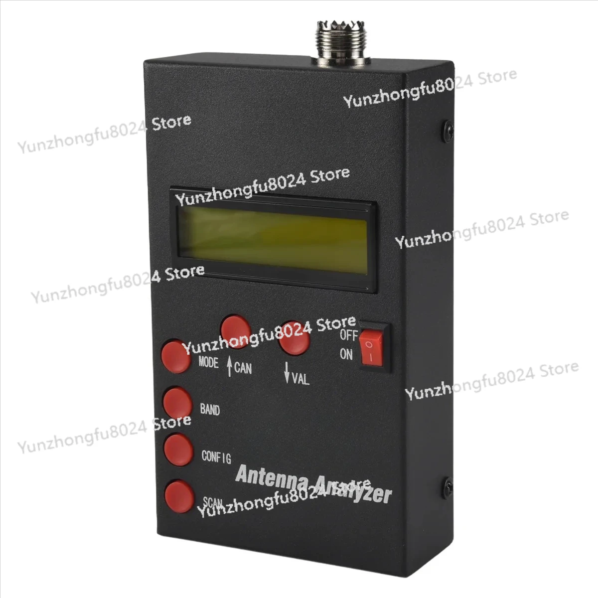 

AT59 Antenna Analyzer Meter 1-60MHz Shortwave SWR Antenna Analyzer with 1.0 to 9.99 SWR Usable Measurement Range