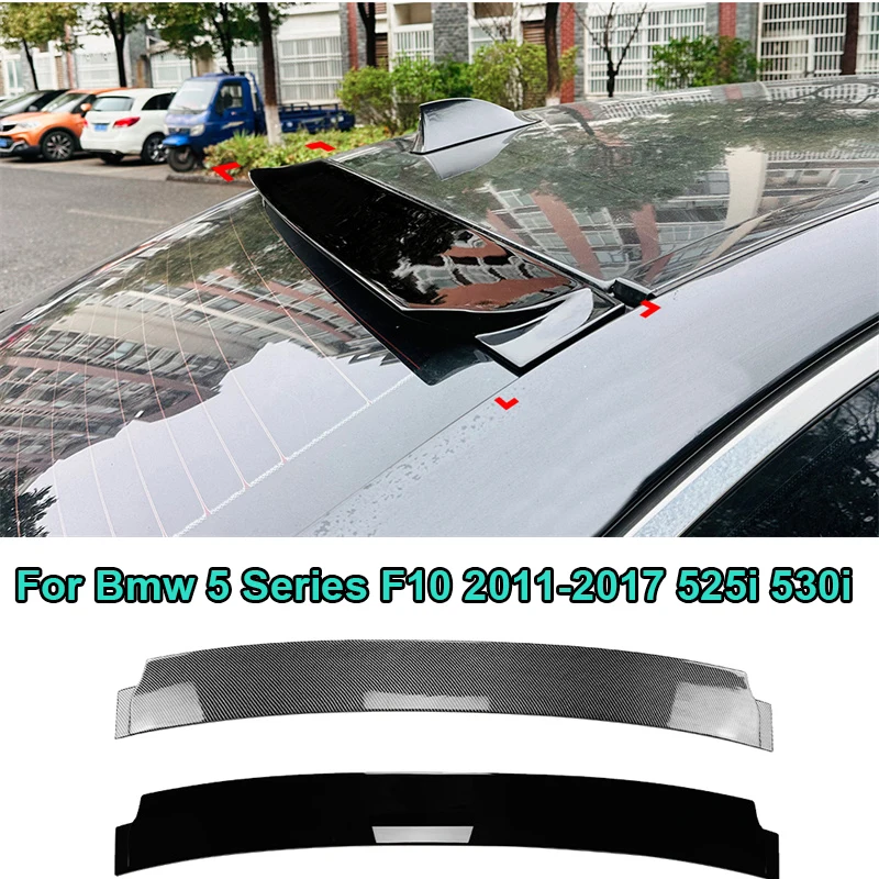 

Glossy black Car Rear Trunk Spoiler Wing Lip For Bmw 5 Series F10 525i 530i 2011 - 2017 Tail top Trunk roof Lip wind Spoilers