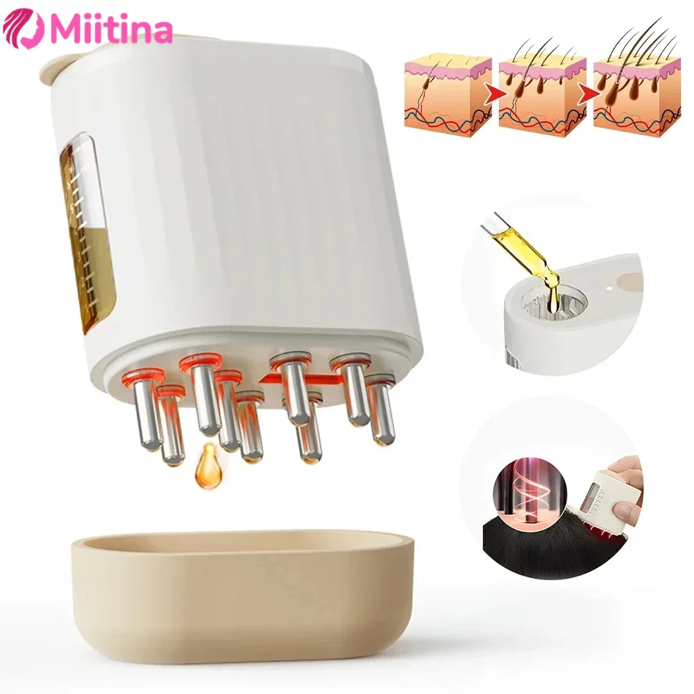 

Electric Scalp Massager Portable Mini Massage Comb Essential Oil Liquid Guiding Massager Anti Hair Loss Scalp Gua Sha Care Tools