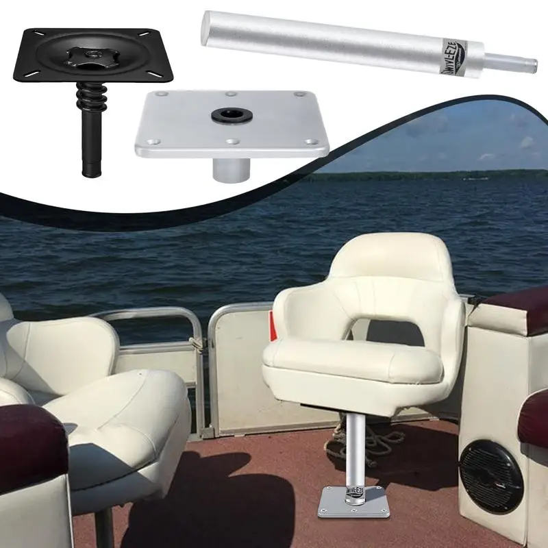 Boat Pedestal Seat Package Boat Seat And Pedestal Combo Swivel Base Plate Boat Seat Pin Post Marine Boat Seat Base For Boat