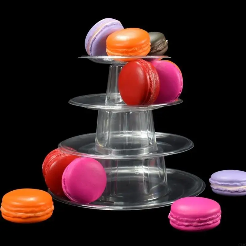 Functional 4 Layer Macaron Display Stand Functional 4 Layer Macaron Presentation Stand Holder For Engaging Visual Appeal C7AC