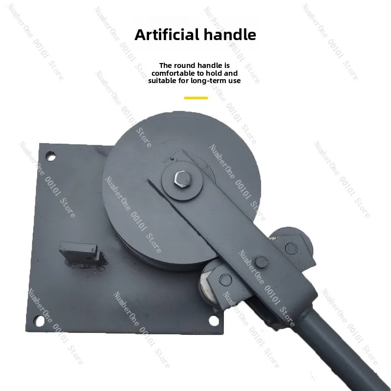 Stainless Steel Manual Pipe Bender with Dies, Manual Bending Tool for Round Tube & Square Pipe Multiple Angle Bending