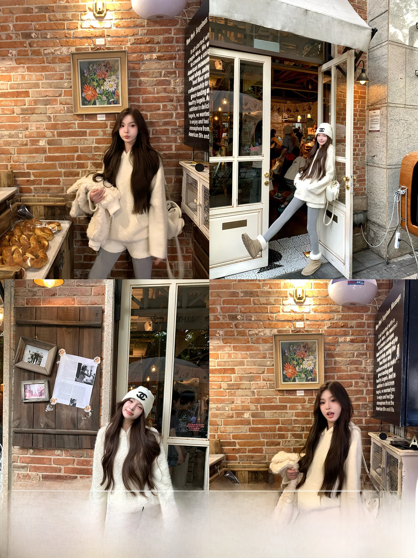 

Комплект OYFF Fufu: вязаный мягкий уютный свитер с капюшоном и свободные шорты из полиэстера, нейлона, акрила, шерсти.