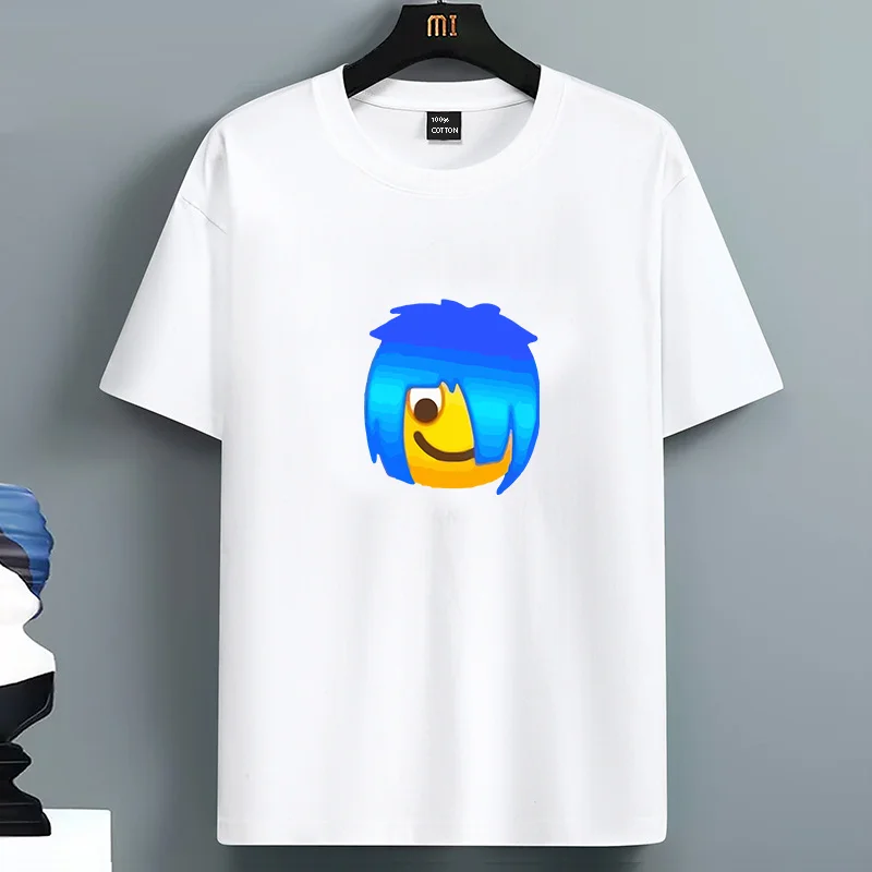 

2025 New Luxury For Men's 100% Cotton Summer T Shirts For Men Funny Expression Graphic Tshirt Comfortable Premium Camisetas