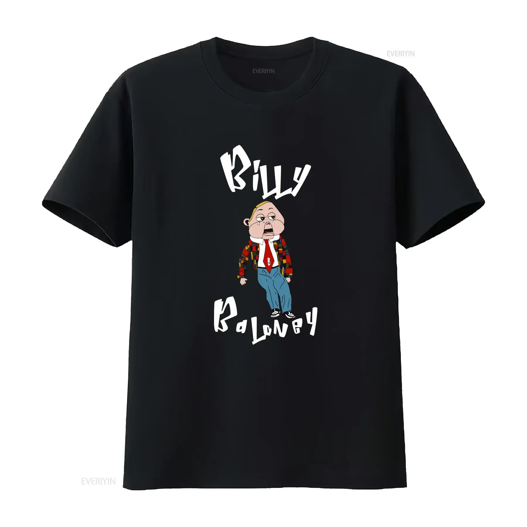 

Billy Baloney T Shirt vintage Washed Unisex Soft Top For Everyday Wear Stretched Versatile Casual streetwear homme Slightly