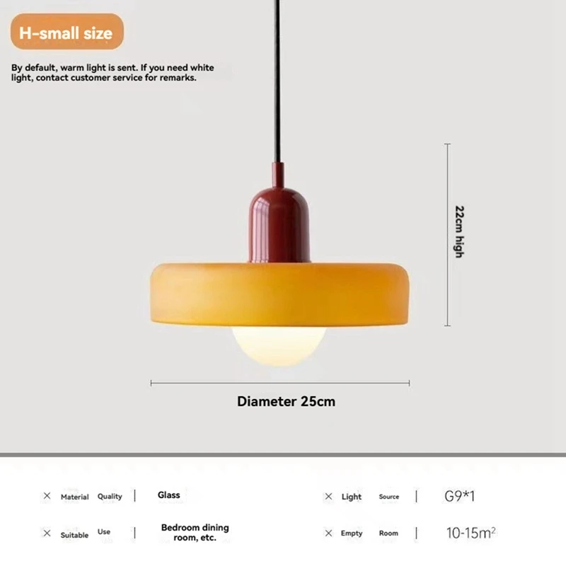 Modern Pendant Light Glass Home Decorative Lamp For Restaurant Bedroom Study Indoor Hanging Illumination Luminaires A