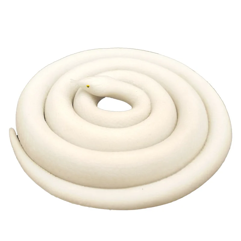 حماية البيئة لينة المطاط لعبة جديدة مقلد ثعبان لينة المطاط مخيف وهمية ثعبان مخيف تقليد كوبرا المزحة اللعب #5