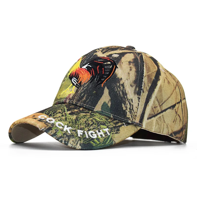 

Foreign Style Dad Cap Popular Camouflage Rooster Embroidery Baseball Cap